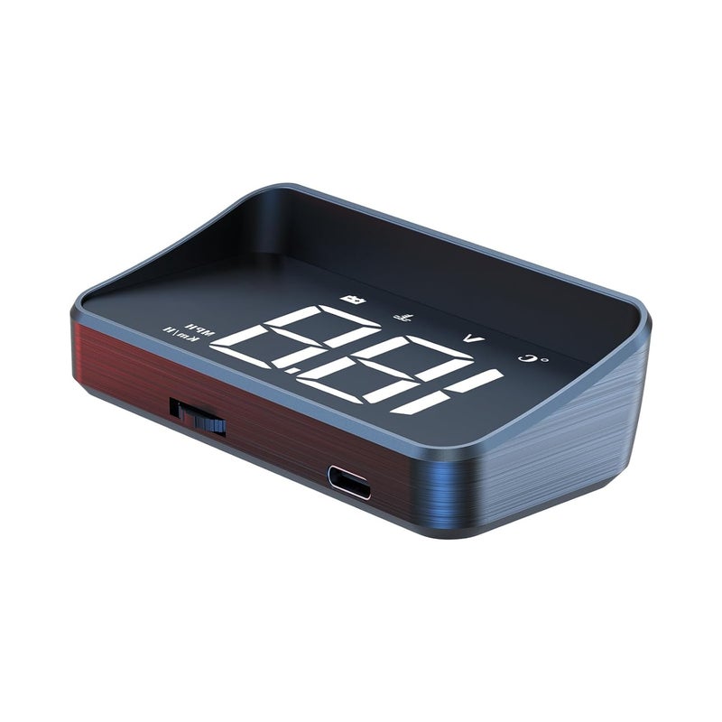 wiiiw Heads up Display for Cars Car HUD M4, Digital Speedometer for Car OBD2 Speedometer with Speed, Voltage, Water Temperature, etc., Suitable for Some Vehicles' speedometers After 2009 - Image 1